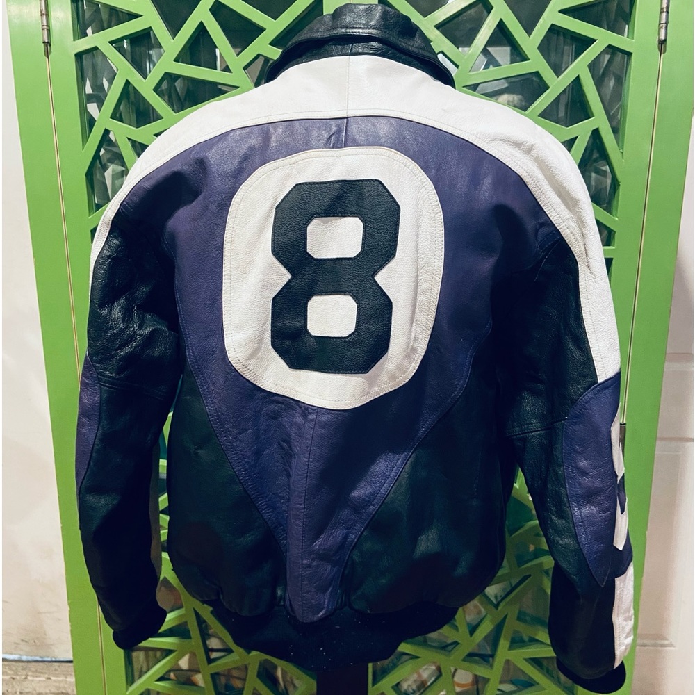 Michael Hoban WHEREMI Classic Vintage Leather “8 Ball” Jacket